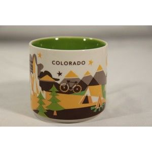 2016 Starbucks Colorado YOU ARE HERE 14oz Collector Series Coffee Mug Cup